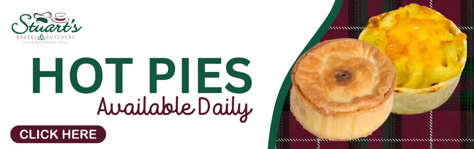 Stuart's Bakers - Hot Pies (Avaliable All Day)