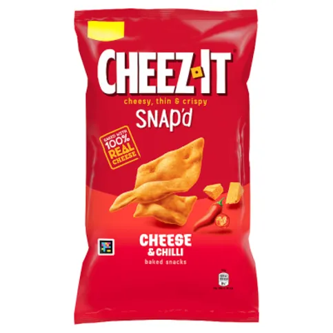 Cheez-It Snap'd Cheese & Chilli Baked Snacks 4 x 30g (120g)