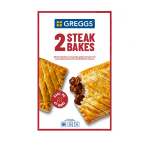 Greggs 2 Steak Bakes 280g