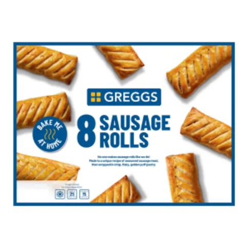 Greggs 8 Sausage Rolls 854g