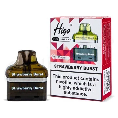 Higo BB 4000 Refill Pods - Strawberry Burst