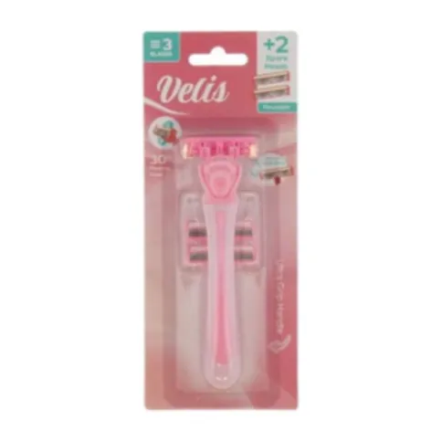Ladies Triple Blade Razor With 2 Spare Heads