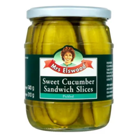Mrs Elswood Sweet Cucumber Sandwich Slices 540g