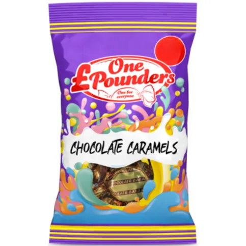 One Pounders Chocolate Caramels 120g