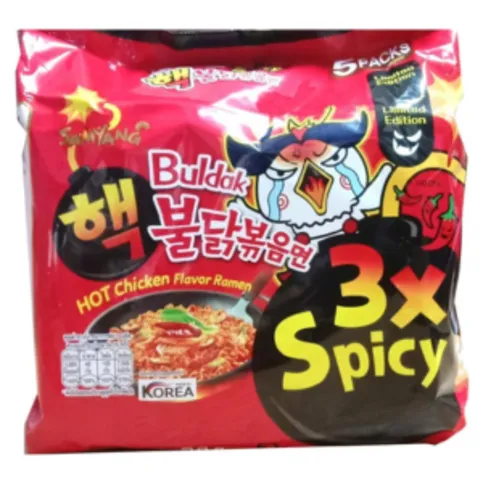Samyang Hot Chicken 3X Spicy Instant Buldak Noodles Ramen Flavor 700g