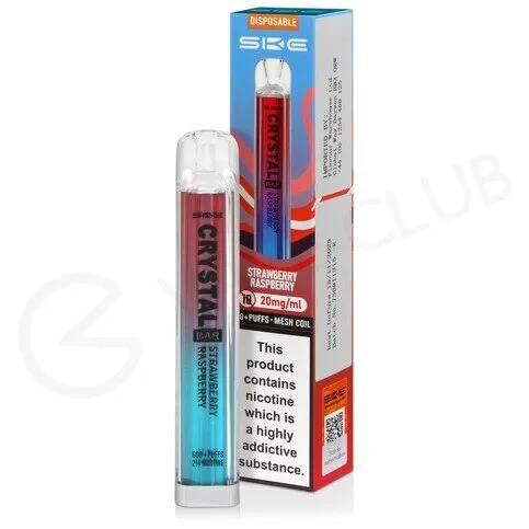 SKE Crystal 600 Prefilled Vape Kit Strawberry Raspberry