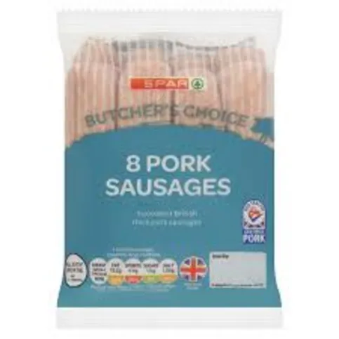 Spar Butcher's Choice 8 Pork Sausages 454g