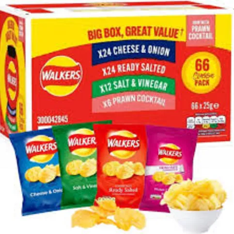 Walkers Assorted Box Variety 25g