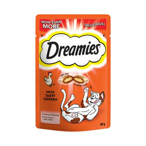 Dreamies Cat Treat Biscuits with Chicken 60g