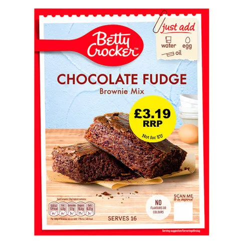 Betty Crocker Chocolate Fudge Brownie Mix 415g