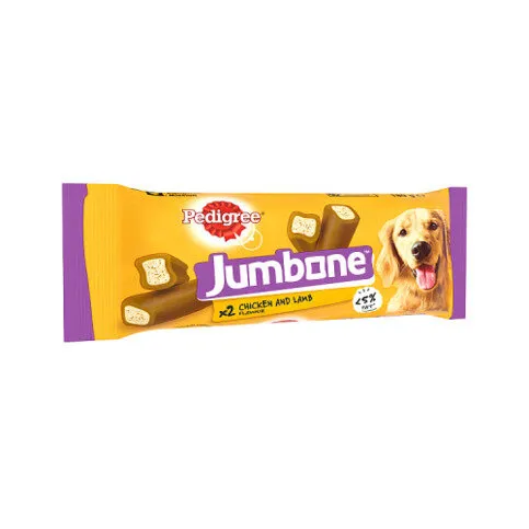 Pedigree Jumbone Adult Medium Dog Treat Chicken & Lamb 2 Chews 180g
