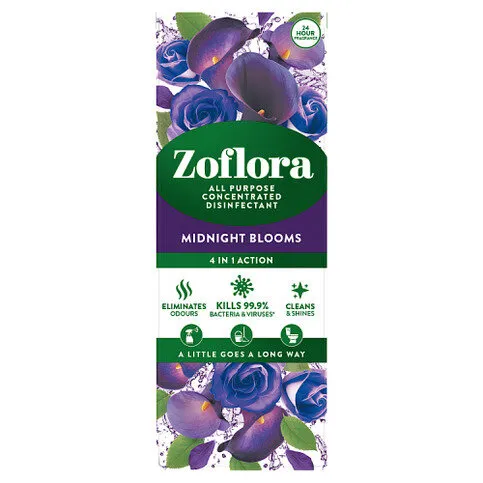 Zoflora 4 in 1 Action All Purpose Concentrated Disinfectant Midnight Blooms 120ml