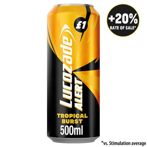 Lucozade Alert Tropical Burst Energy Drink 500ml