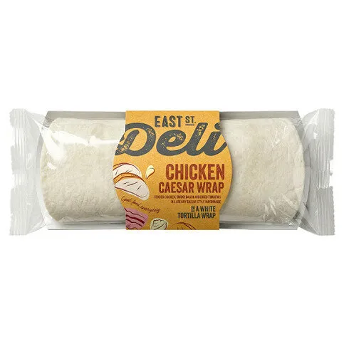 Deli Chicken Caesar Wrap in a White Tortilla Wrap 207g