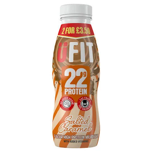 ÜFIT Salted Caramel Flavour High Protein Milkshake 310ml