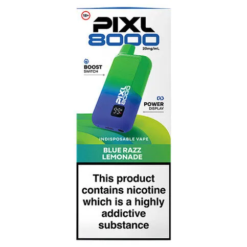 PIXL 8000 Prefilled Pod Kit Blue Razz Lemonade 20mg