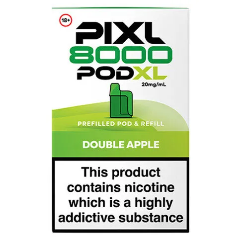 Pixl 8000 Refillable Pod XL Double Apple