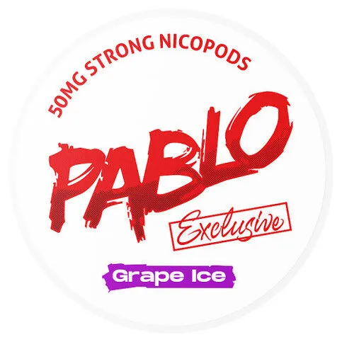 Pablo Grape Ice 50mg Strong Nicopods 20 x 12g