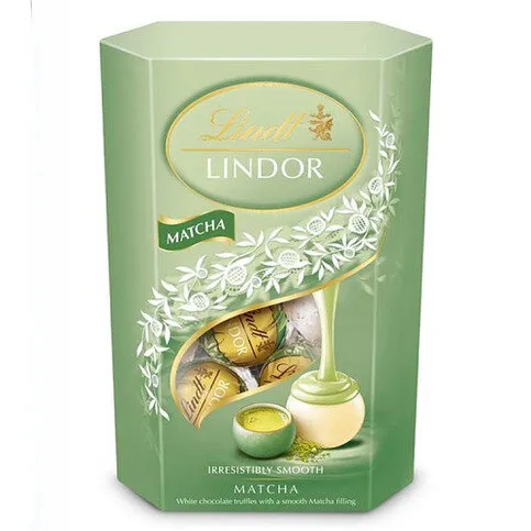 Lindt Lindor Matcha White Chocolate Truffles Box 200g