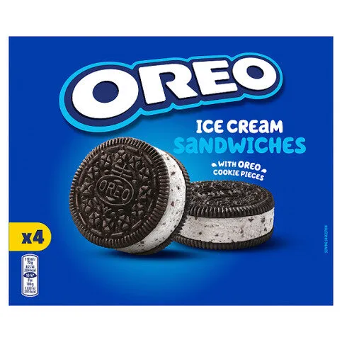 Oreo Ice Cream Sandwiches 4 Pack 280g