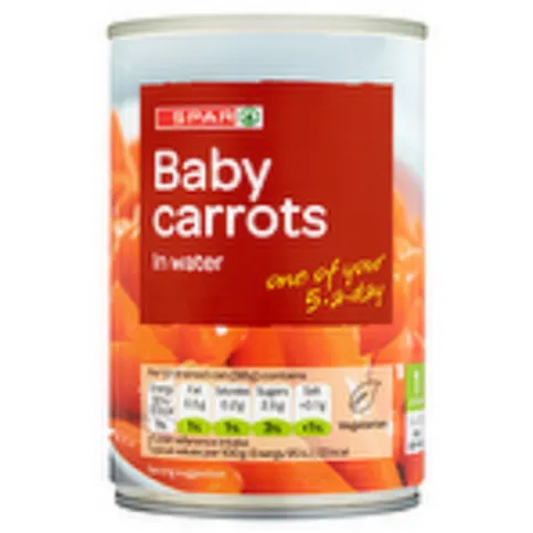 Spar Baby Carrots in Water 300g