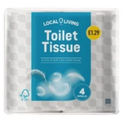Local Living Toilet Tissue 4 Rolls