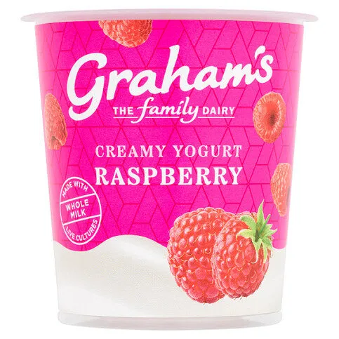 Graham's The Family Dairy Creamy Yogurt Raspberry 150g